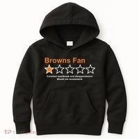 Browns Fan Would Not Recommend 1 Star Funny Kids Hoodie thumb 0