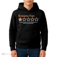 Browns Fan Would Not Recommend 1 Star Funny Kids Hoodie thumb 4