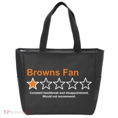 Browns Fan Would Not Recommend 1 Star Funny Tote Bag