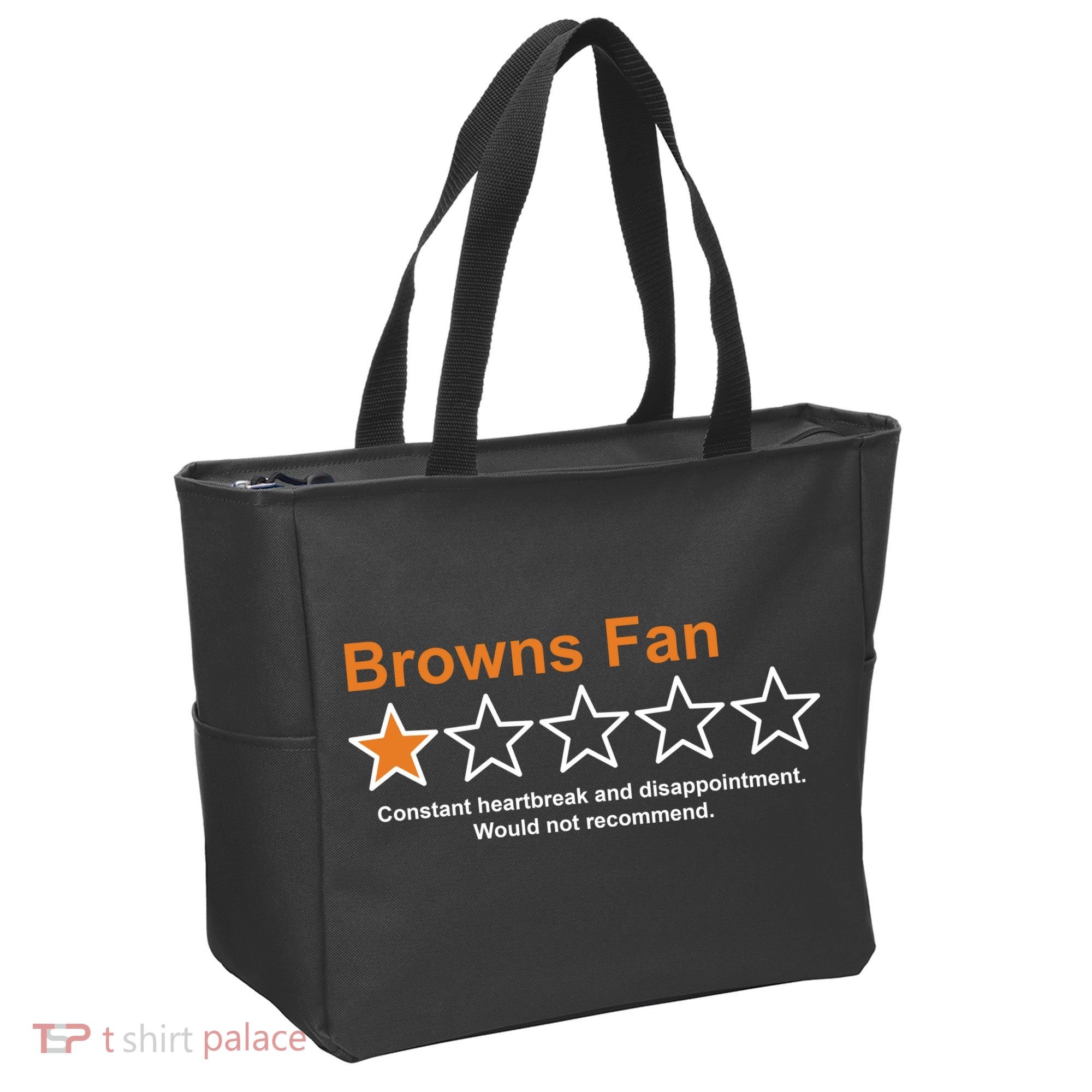 Browns Fan Would Not Recommend 1 Star Funny Tote Bag