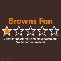 Browns Fan Would Not Recommend Disappointment Funny Football T-Shirt thumb 7