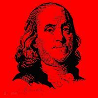 Benjamin Franklin We The People Constitution  Santa Hat thumb 1