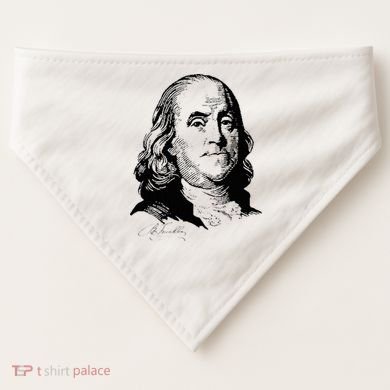 Benjamin Franklin We The People Constitution  USA-Made Doggie Bandana