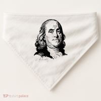 Benjamin Franklin We The People Constitution  USA-Made Doggie Bandana thumb 0