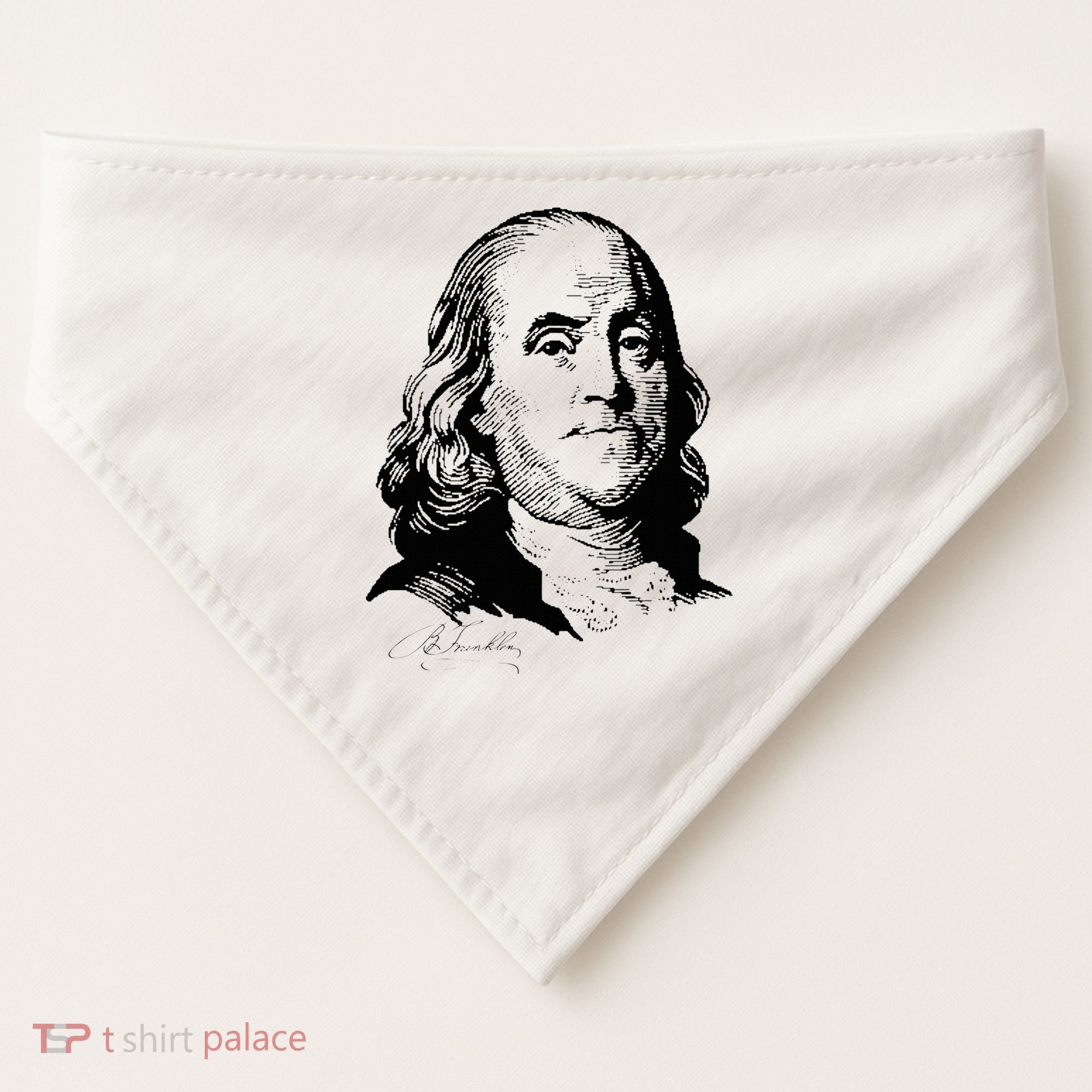 Benjamin Franklin We The People Constitution  USA-Made Doggie Bandana