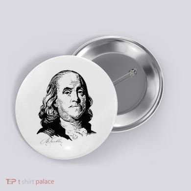 Benjamin Franklin We The People Constitution  Button