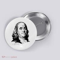 Benjamin Franklin We The People Constitution  Button thumb 0