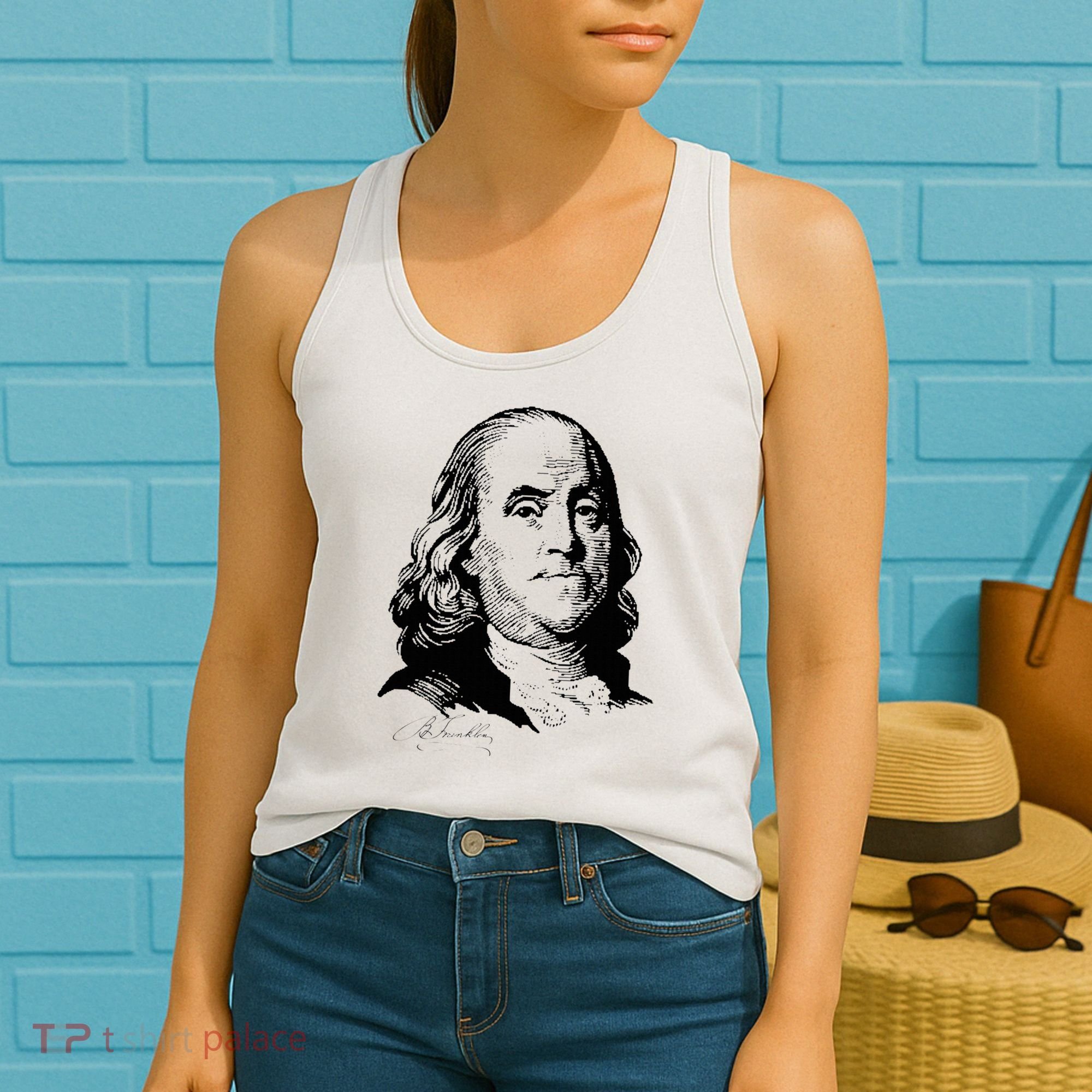 Benjamin Franklin We The People Constitution  Women's Tank Top