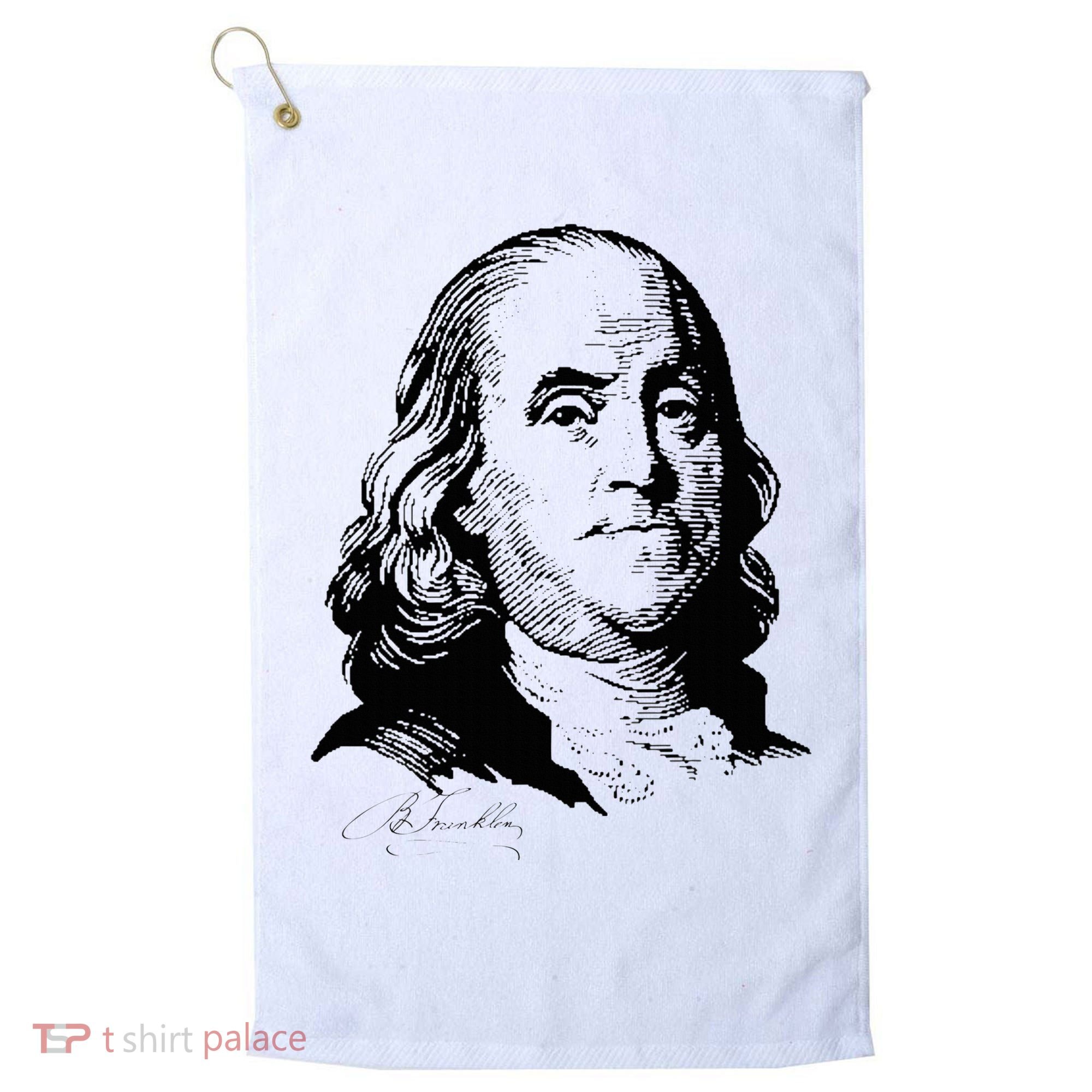Benjamin Franklin We The People Constitution  Golf Towel