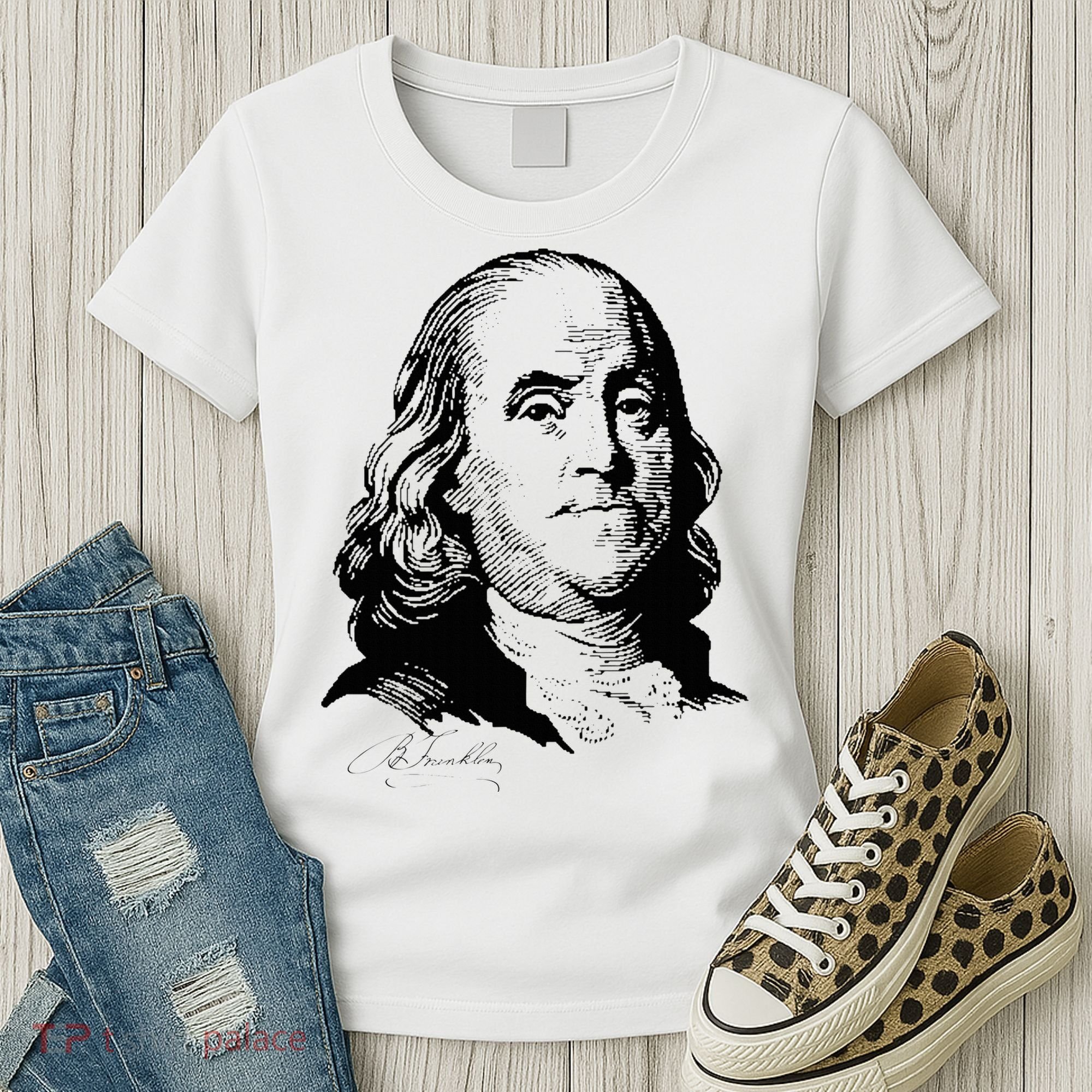Benjamin Franklin We The People Constitution  Women's T-Shirt