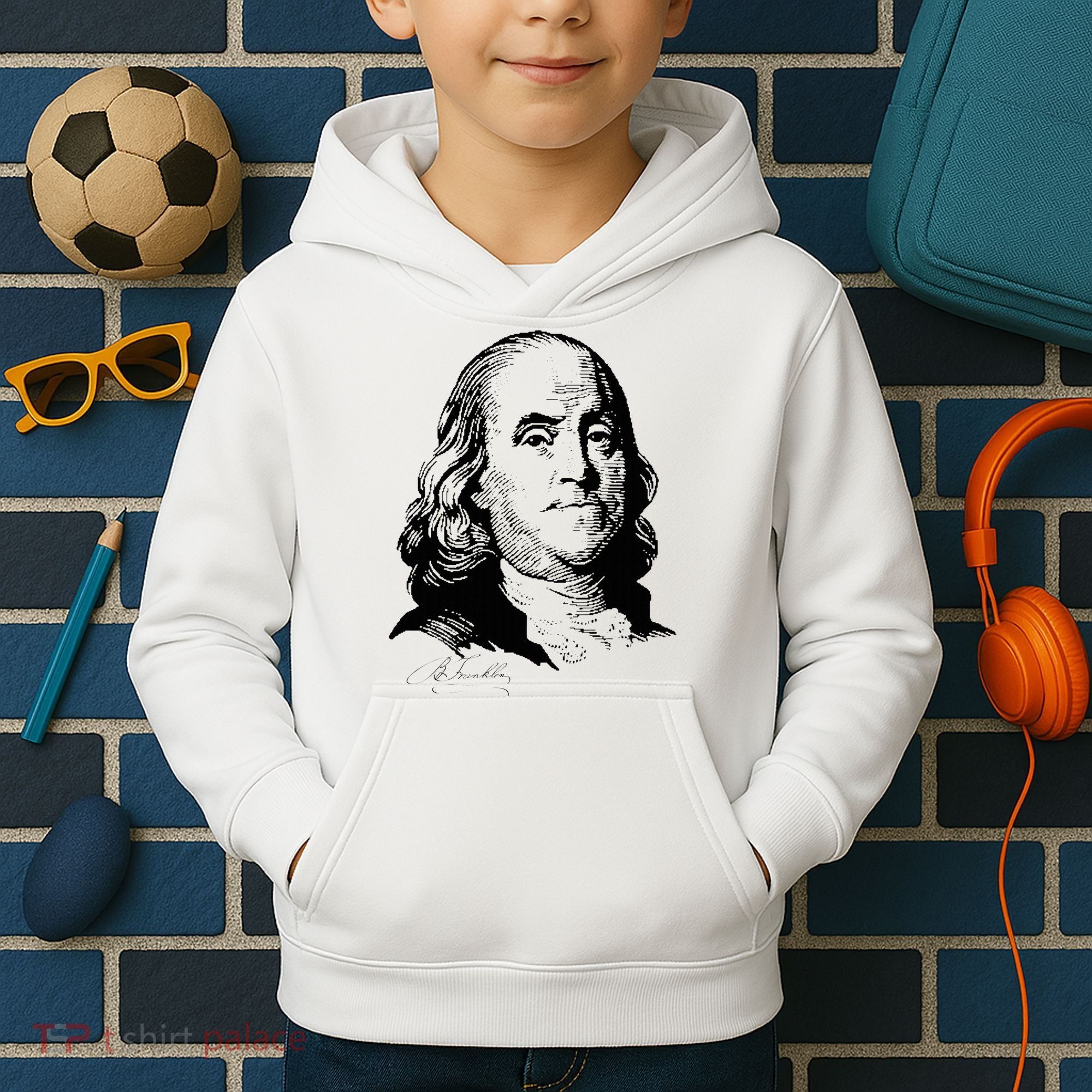 Benjamin Franklin We The People Constitution  Kids Hoodie