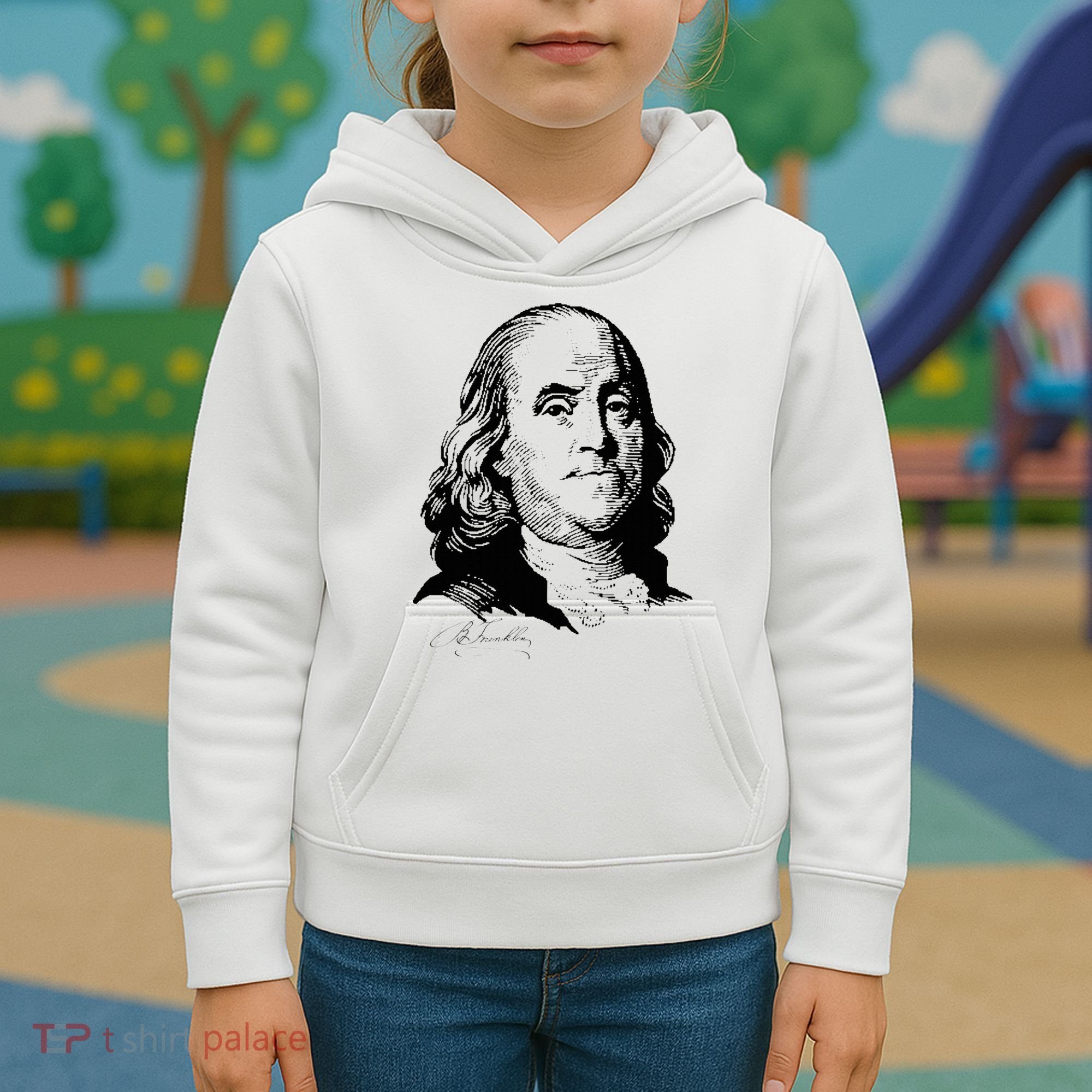 Benjamin Franklin We The People Constitution  Kids Hoodie