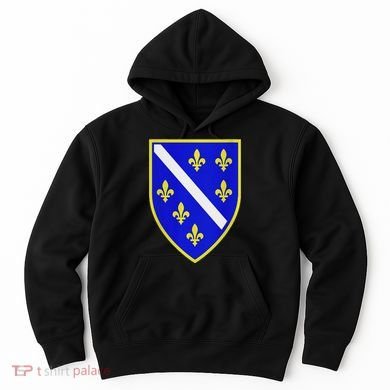 Bosnian Flag With Lily Hoodie