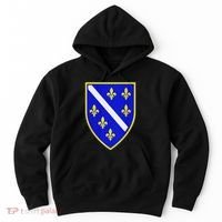 Bosnian Flag With Lily Hoodie thumb 0