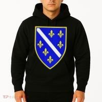 Bosnian Flag With Lily Hoodie thumb 2