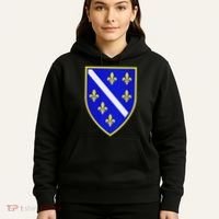 Bosnian Flag With Lily Hoodie thumb 5