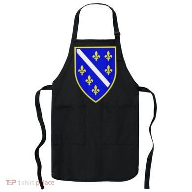 Bosnian Flag With Lily Apron