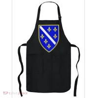 Bosnian Flag With Lily Apron thumb 0