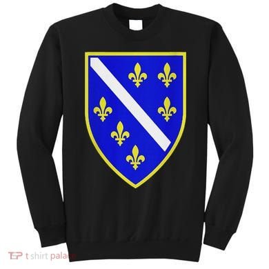Bosnian Flag With Lily Sweatshirt