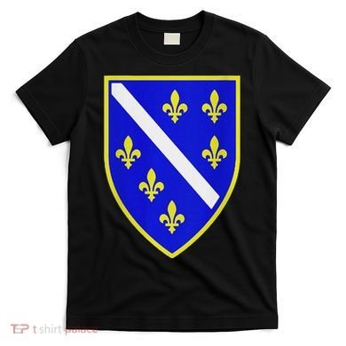 Bosnian Flag With Lily T-Shirt