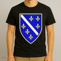 Bosnian Flag With Lily T-Shirt thumb 3