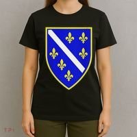Bosnian Flag With Lily T-Shirt thumb 4