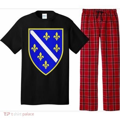 Bosnian Flag With Lily Pajama Set