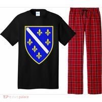 Bosnian Flag With Lily Pajama Set thumb 0