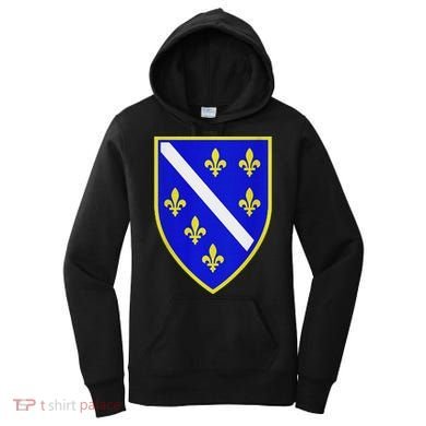 Bosnian Flag With Lily Women's Hoodie