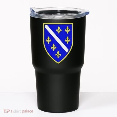 Bosnian Flag With Lily Tumbler