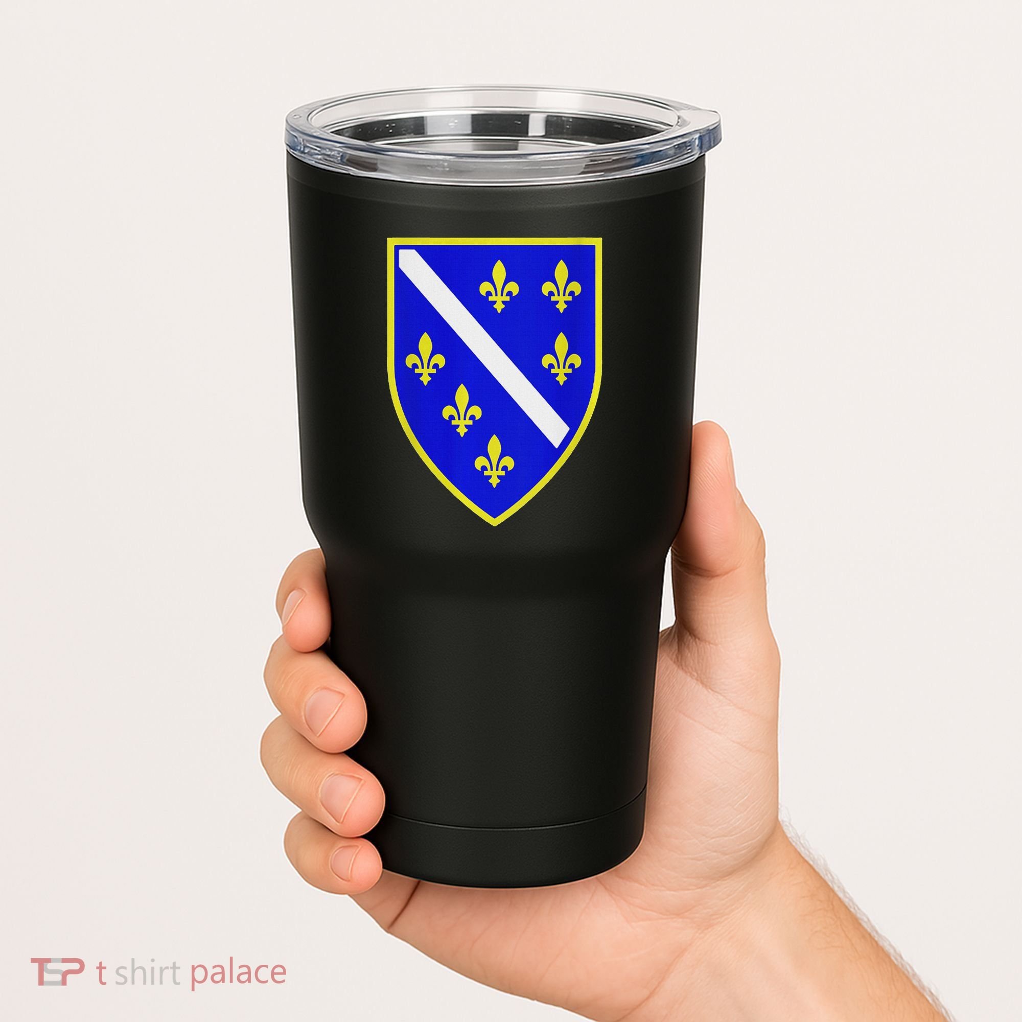 Bosnian Flag With Lily Tumbler
