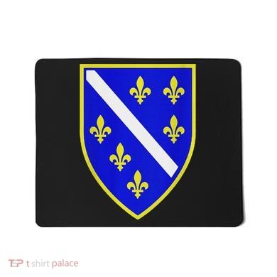 Bosnian Flag With Lily Mousepad