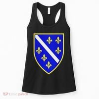 Bosnian Flag With Lily Women's Tank Top thumb 0