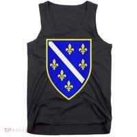 Bosnian Flag With Lily Tank Top thumb 0