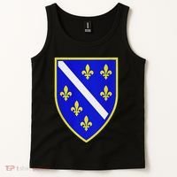 Bosnian Flag With Lily Tank Top thumb 2