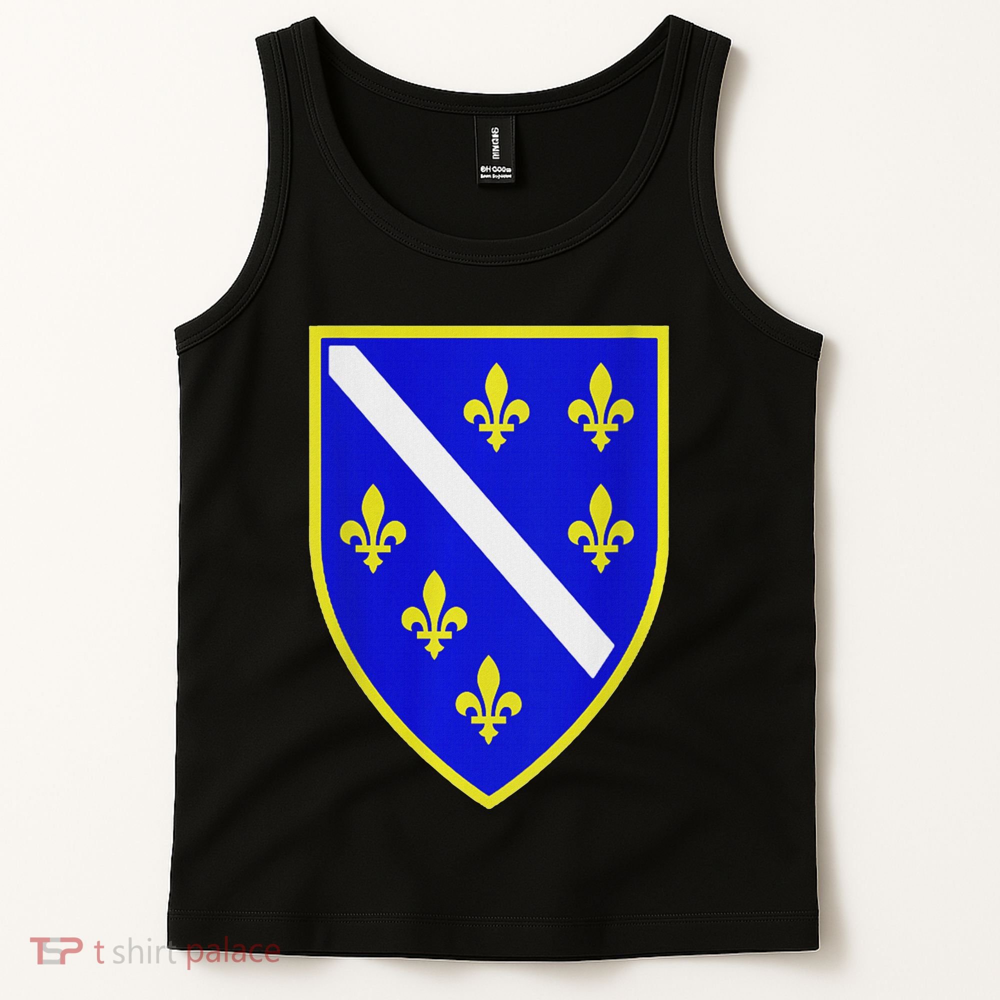 Bosnian Flag With Lily Tank Top