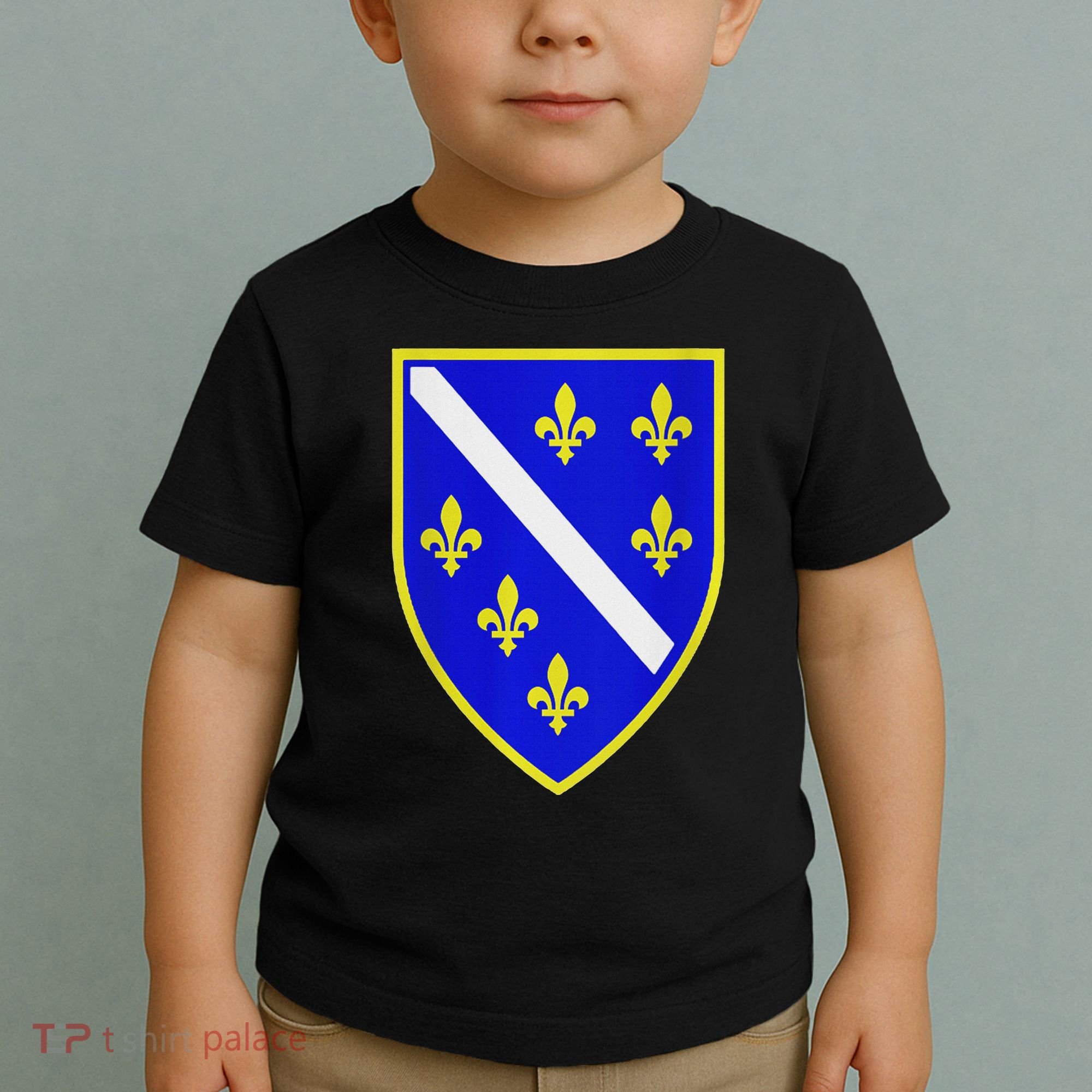 Bosnian Flag With Lily Toddler T-Shirt