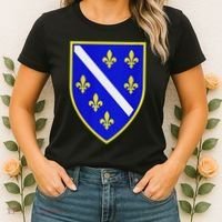 Bosnian Flag With Lily Women's T-Shirt thumb 2