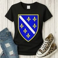 Bosnian Flag With Lily Women's T-Shirt thumb 3