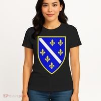 Bosnian Flag With Lily Women's T-Shirt thumb 4