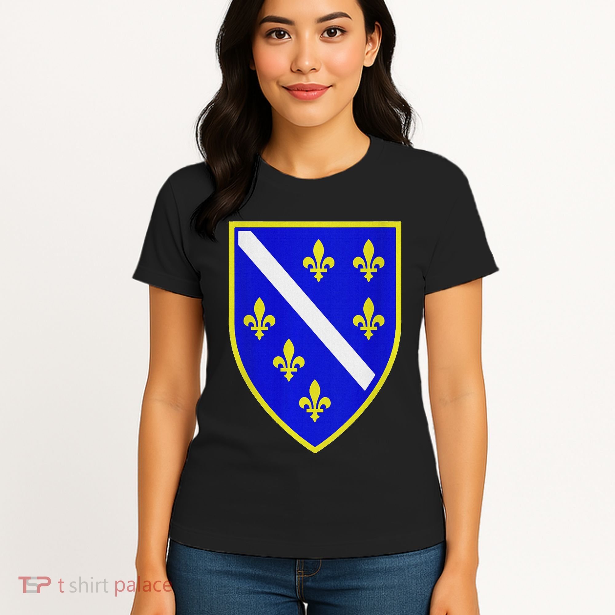 Bosnian Flag With Lily Women's T-Shirt