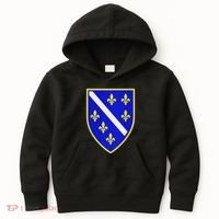 Bosnian Flag With Lily Kids Hoodie thumb 0