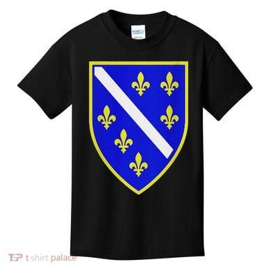 Bosnian Flag With Lily Kids T-Shirt