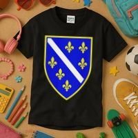 Bosnian Flag With Lily Kids T-Shirt thumb 3
