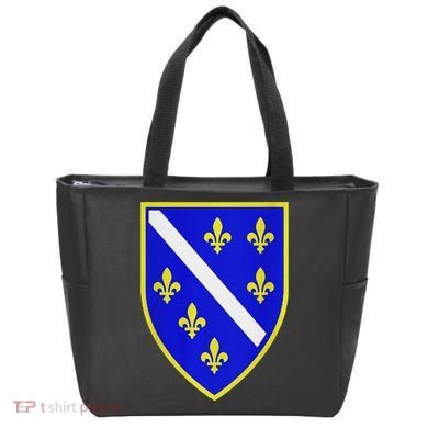 Bosnian Flag With Lily Tote Bag