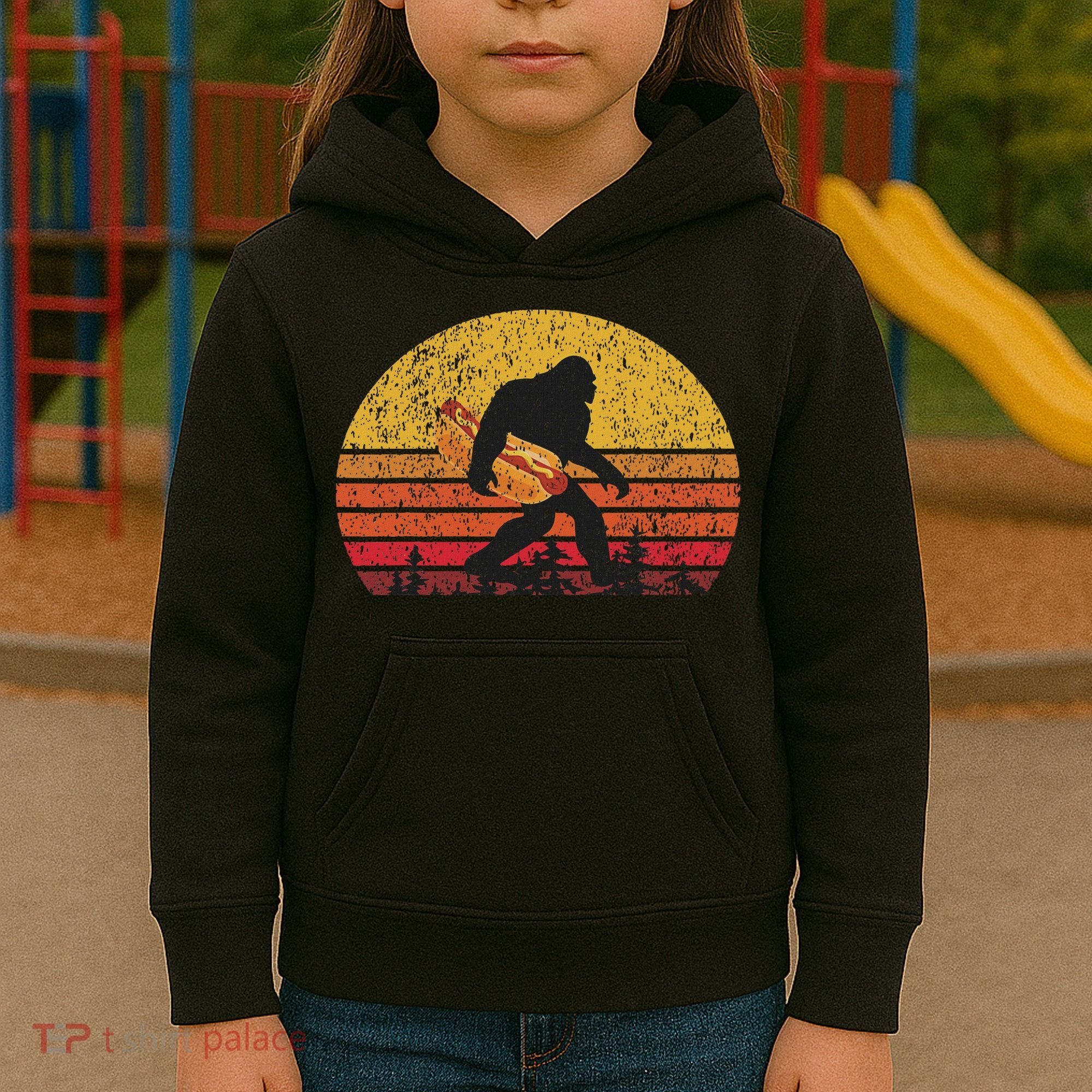 Bigfoot For Women & Hot Dog Kids Hoodie