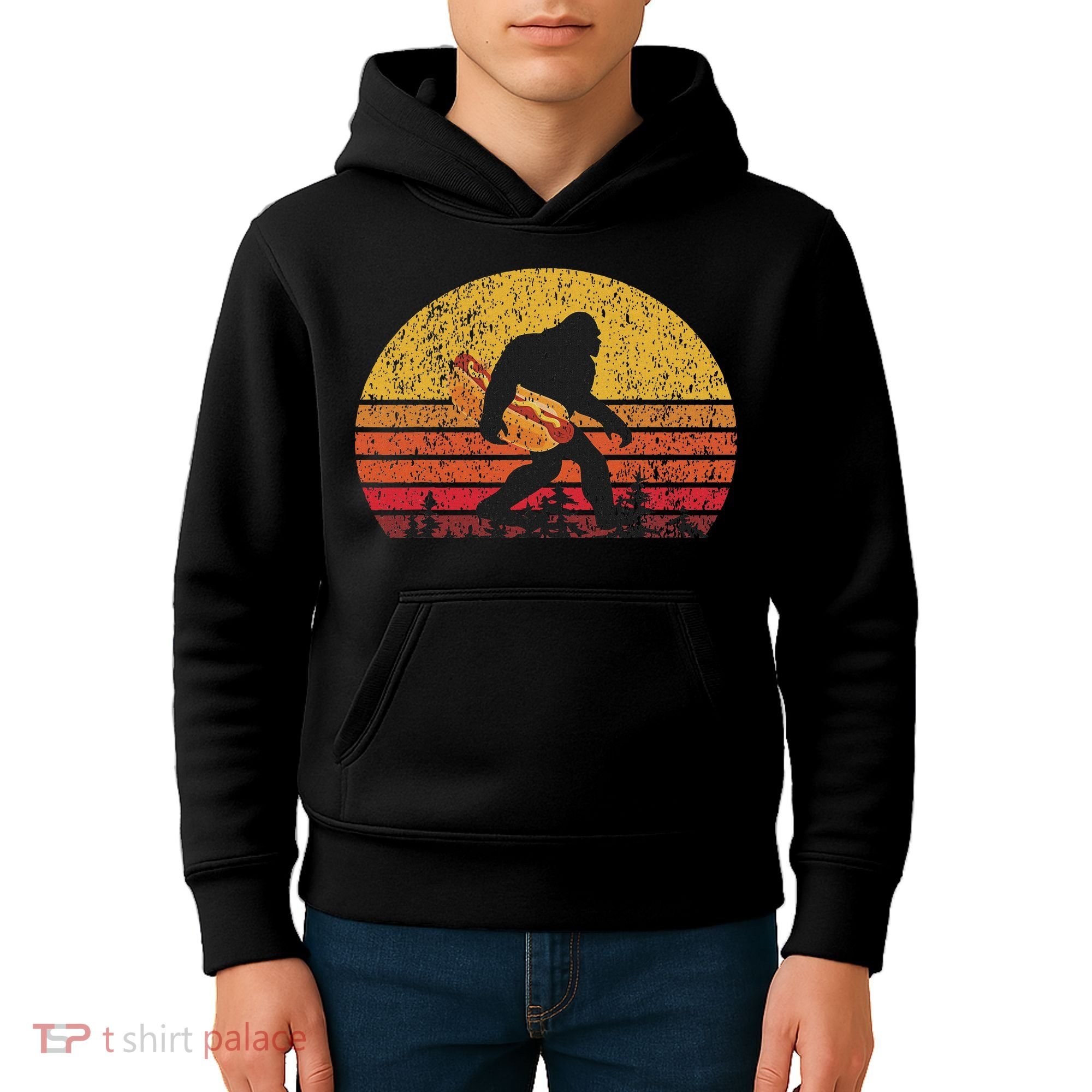 Bigfoot For Women & Hot Dog Kids Hoodie