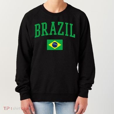 Brazil Flag Yellow Women's Sweatshirt