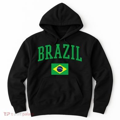 Brazil Flag Yellow Hoodie