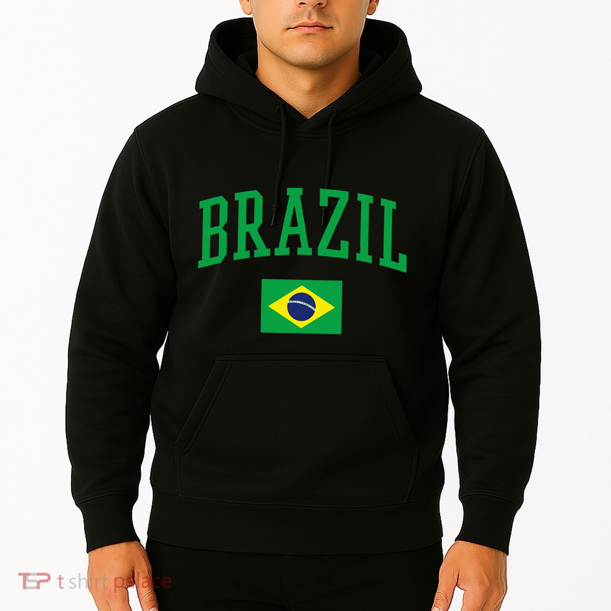 Brazil Flag Yellow Hoodie